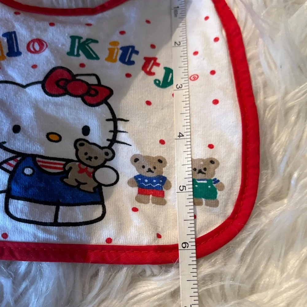 Hello Kitty Red and White Polka vintage Dot Bib